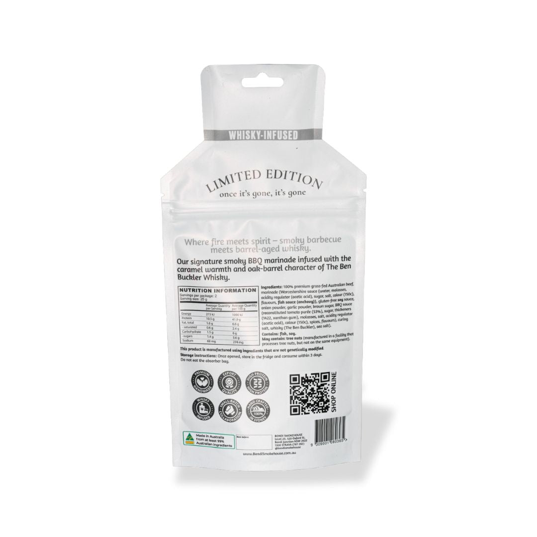 Frisky Whisky-Soaked Smoked Chewy BBQ’y Quirky Jerky (3 Pack)